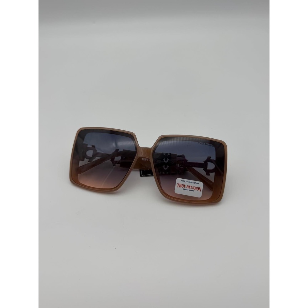 True Religion Black Shield Sunglasses - Silver Mirror Lens Futuristic Y2K Style